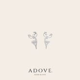 Christmas Theme Elegant Reindeer Stud Earrings